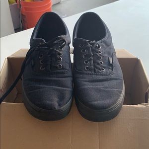 (Dressed Up) Black Vans